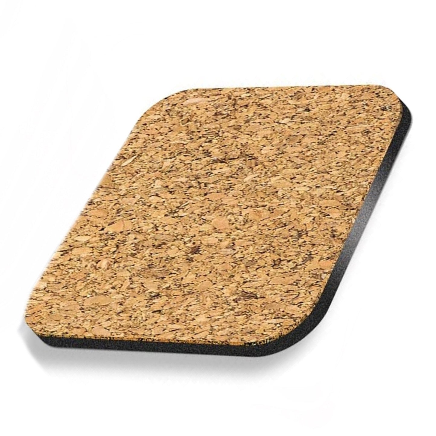 Set Of 4 - Purple Flowers - Cork Backed Coasters