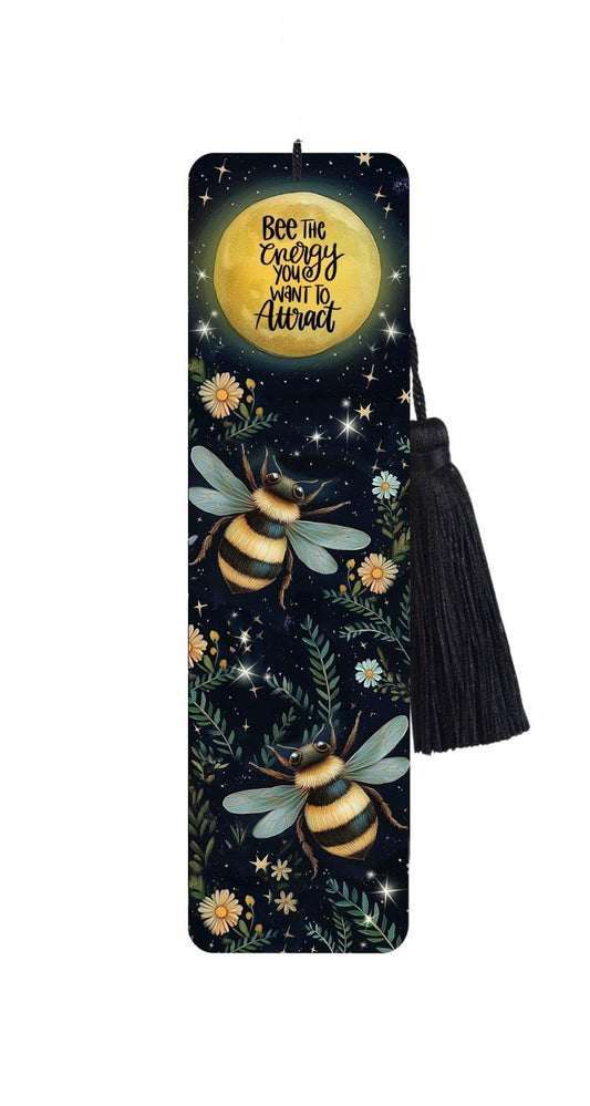 Bee Bookmark: Large Metal Bookmark With Tassel