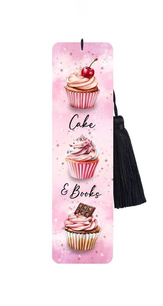 Cupcake Metal Bookmark with Tassel: Funny Reader Gift
