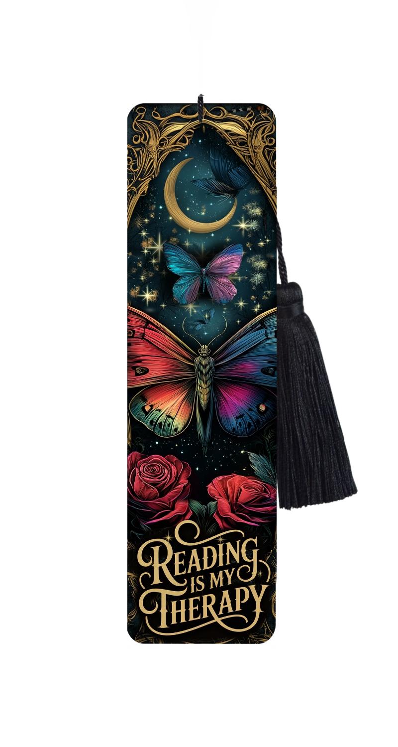 Butterfly Dark Romance Bookmark with Tassel: Funny Reader Gift