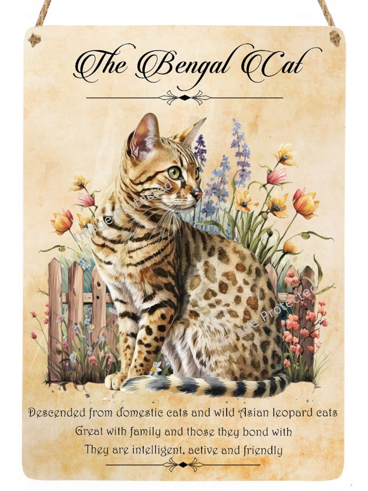 Cat Breed Sign - The Bengal Cat