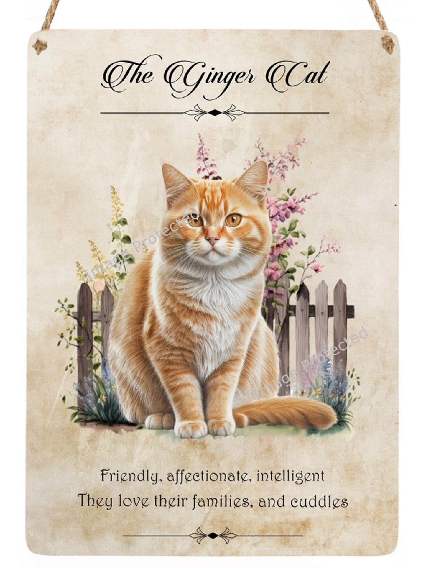 Cat Breed Sign - The Ginger Cat