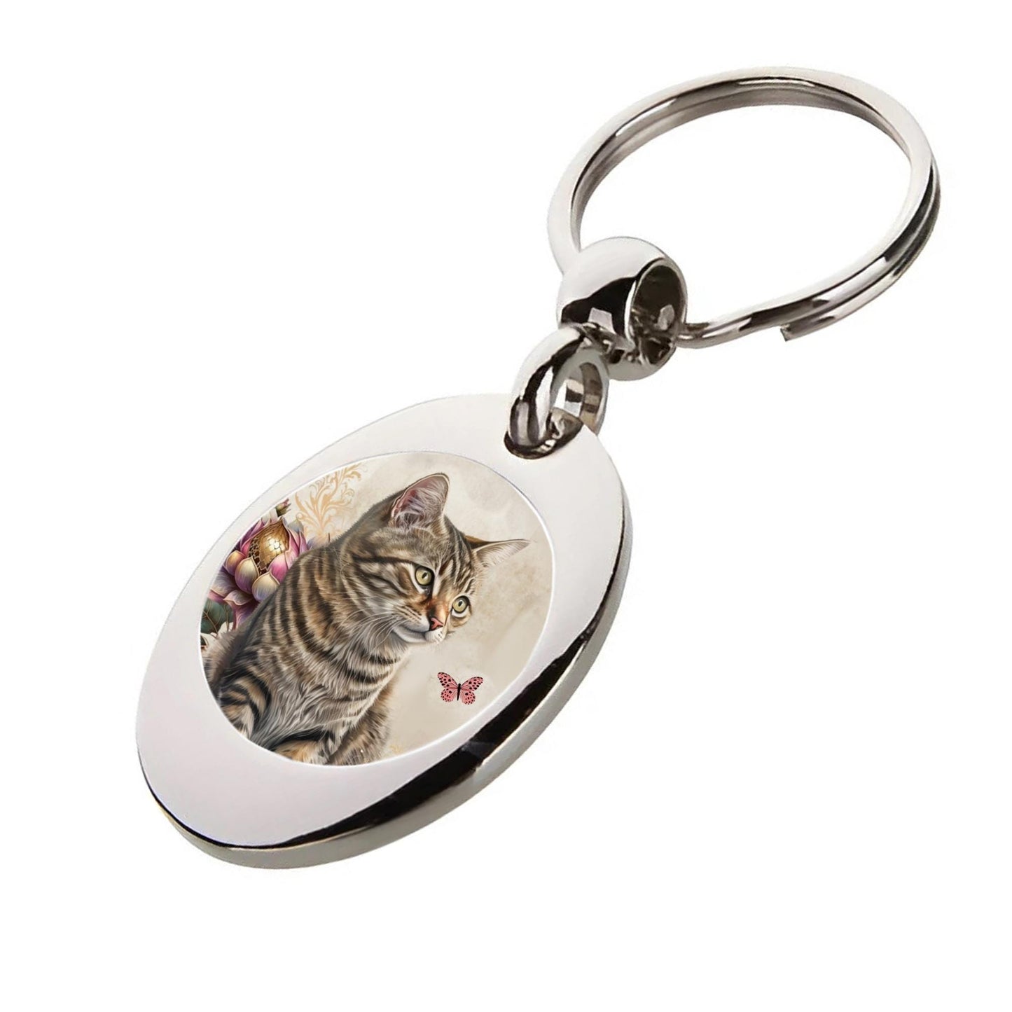 Tabby Cat Keyring: Trolley Coin Token