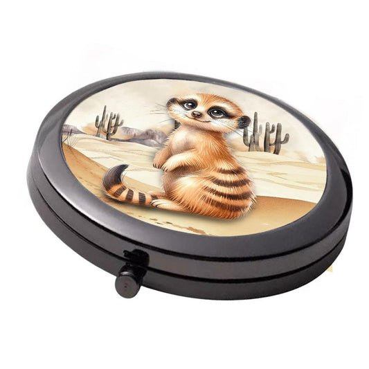 Meerkat Mirror - Compact Mirror Smoke Black (7cm)