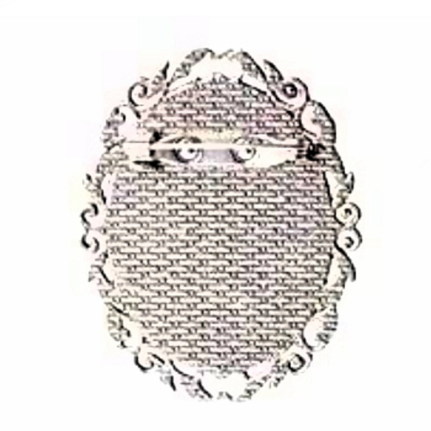 Vintage Calico Cat Brooch: Silver Color Oval Glass Cabochon