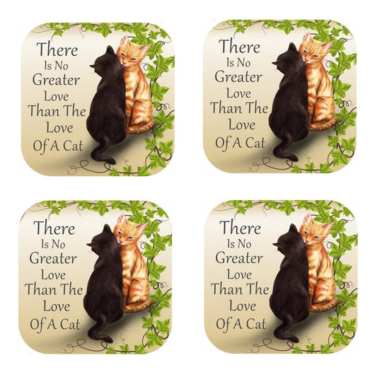 Cat Lover Coasters - Set of 4, Unique Handmade Design