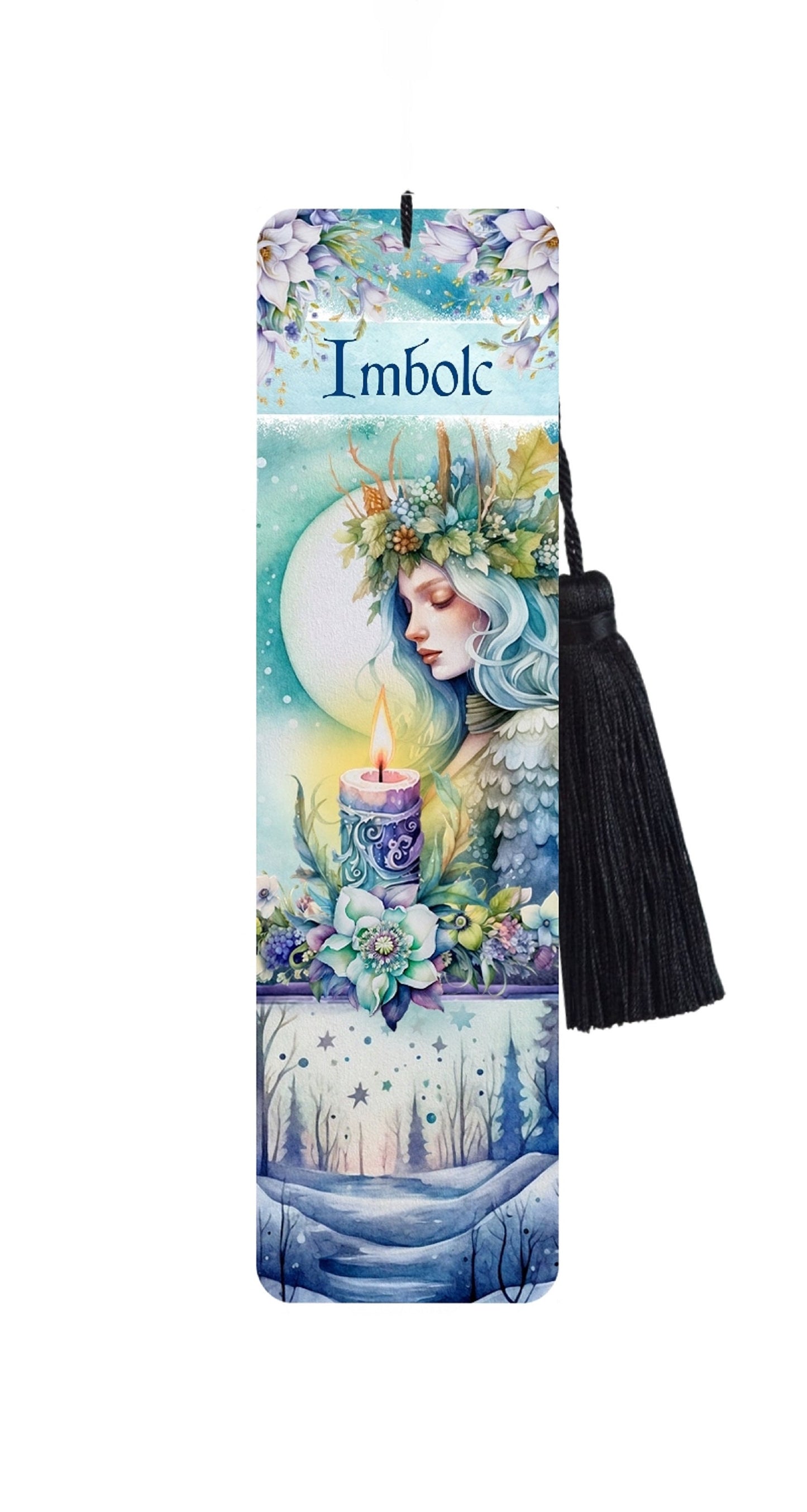 Large Metal Bookmark With Tassel - Sabbats - Litha, Mabon, Ostara, Samhain, Yule, Lammas, Beltane, Imbolc.