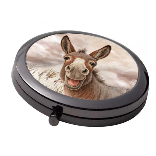 Donkey Mirror - Smoke Black - Large Double Compact Mirror