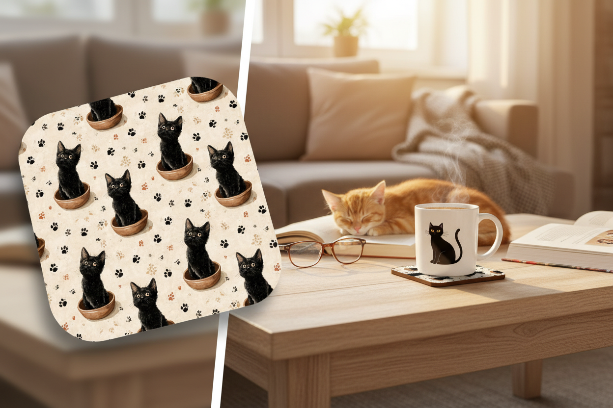 Promotional image with full coaster view